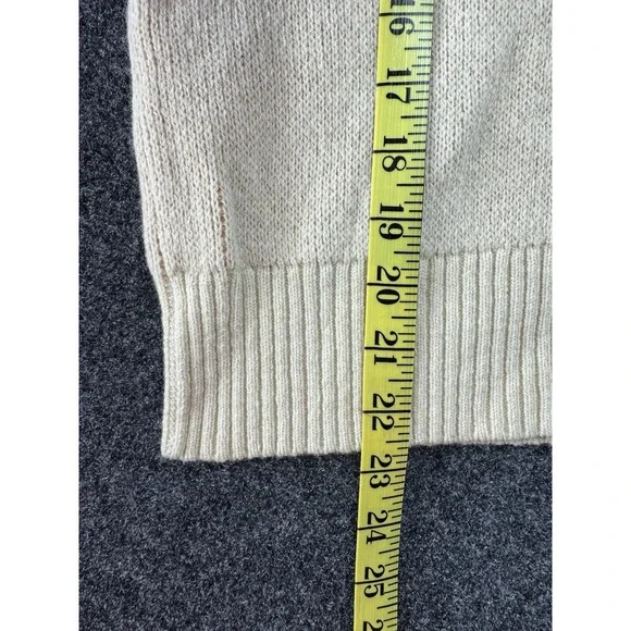 Patagonia Recycled Wool Sweater Womens S Cream Ikat Pattern Made Vietnam - Picture 9 of 9